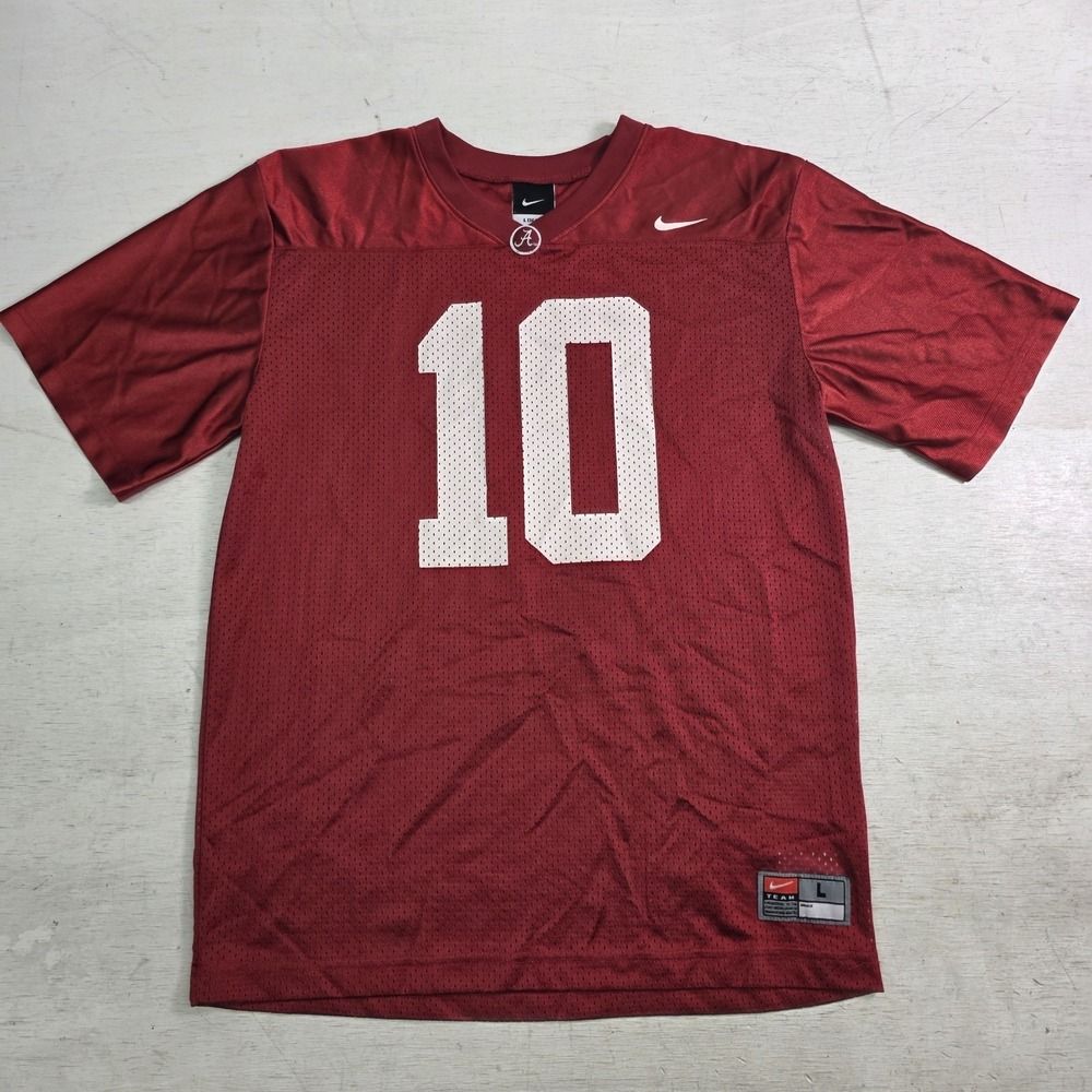 Nike Alabama Crimson Tide #10 Mesh Football Jersey Youth Boys Sz L 16/18 VG+
